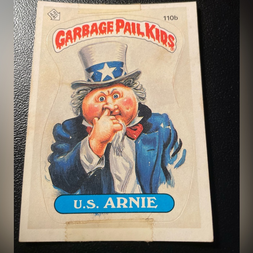 🧨 Vintage U.S. Arnie 1986 Garbage Pail Kids 110b Topps GPK Collectable 🔥